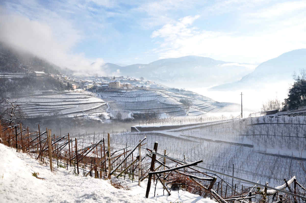 Winterliche Landschaft im Cembratal. Foto: Luciano Lona für simply walter